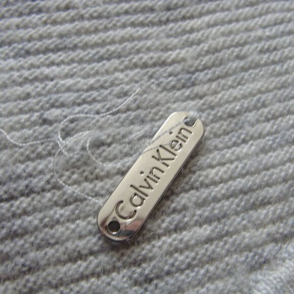 CK CALVIN KLEIN Long Sleeve COWL Neck WOOL Blend Sweater Sz LARGE - Picture 5 of 8